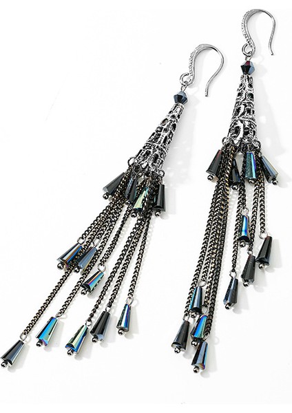 Boho Küpeler, Uzun Püsküllü Havadar Küpeler (Yurt Dışından)