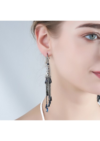 Boho Küpeler, Uzun Püsküllü Havadar Küpeler (Yurt Dışından) modelleri