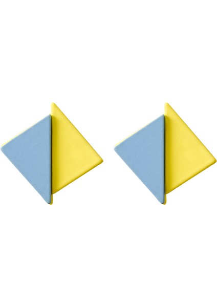 Renkli Geometrik Küpeler, Sade Kompakt Küpeler (Yurt Dışından)