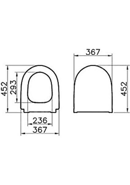 Vitra Sento Klozet Kapağı Slim, Duroplast, Üstten Sıkmalı Yavaş Kapanır, Metal Menteşeli, Beyaz