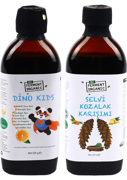 Beorganic Dino Kids Probiyotik Cvitaminli Veçam Kozalaklı Karışım Probiyotik Özlü Karışımlı Şuruplar