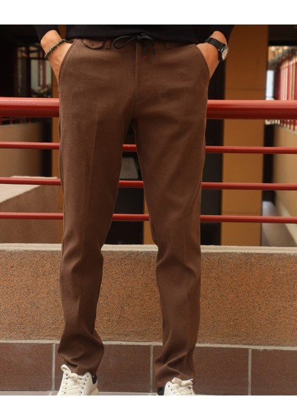 Erkek, bel bağcıklı, yandan lastikli, Regular-Fit, Old Money Culture pantolon modelleri