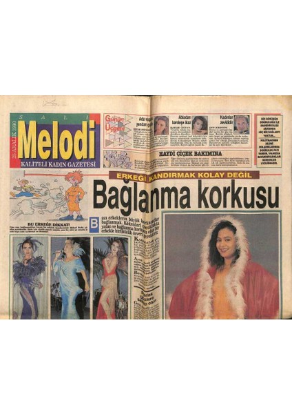 Sabah Gazetesi Melodi Eki 25 Aralık 1990 - Erkeği Kandırmak Kolay Değil GZ75291