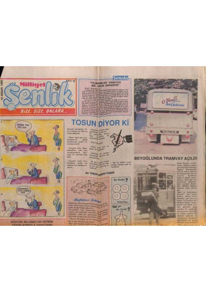 Milliyet Gazetesi Şenlik Eki 15 Nisan 1990 - Sayı16 GZ71994
