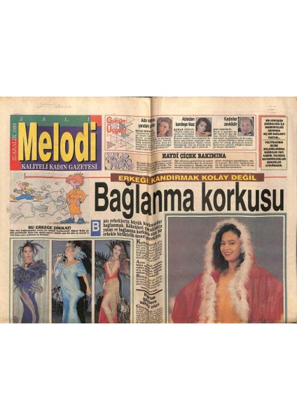 Sabah Gazetesi Melodi Eki 25 Aralık 1990 - Cemil Ipekçi,canan Yaka GZ75293