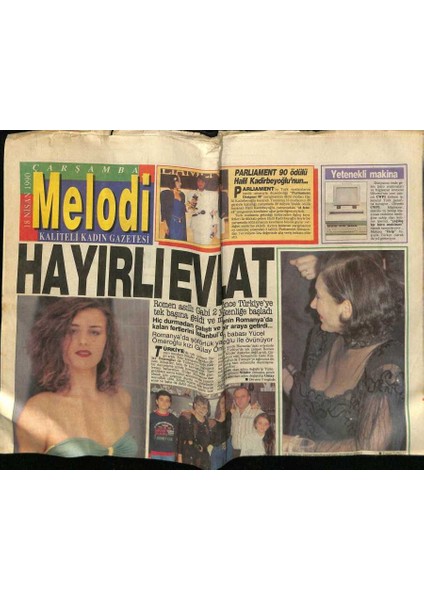 Sabah Gazetesi Melodi Eki 18 Nisan 1990 - Çiğdem Işbilir Ticaret Yapacak GZ75268
