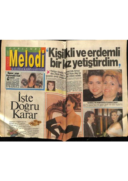 Sabah Gazetesi Melodi Eki 5 Nisan 1990 - Jülide Ateş,sabırlı Olmak Şart GZ75275