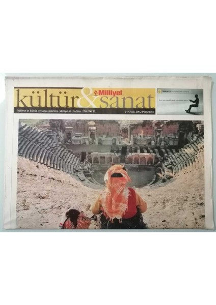Milliyet Kültür-Sanat Gazetesi 14 Ocak 2002 Memleketim Türkiyeden Insanlar -GZ33465