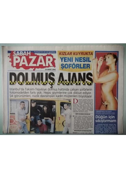 Sabah Pazar Gazetesi 24 Mart 2002 Uğruna Estetik Olacak Proje Yok -GZ37074