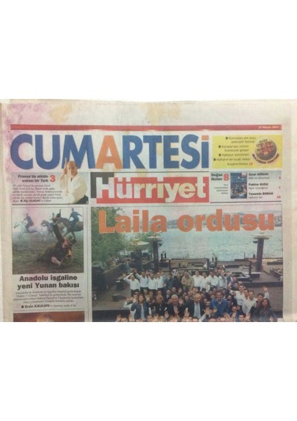 Hürriyet Gazetesi Cumartesi Eki 25 Mayıs 2002 - Mazhar Alanson,bir Kez Olsun Yanmayan Eşektir GZ34248