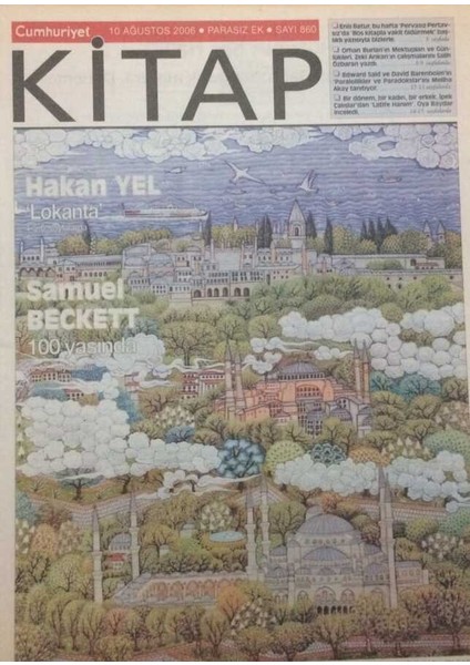 Cumhuriyet Gazetesi Kitap Eki 10 Ağustos 2006 - Samuel Beckett 100 Yaşında GZ51285