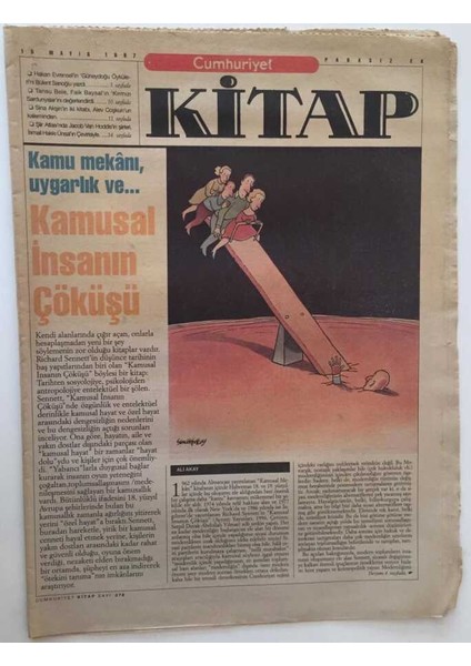 Cumhuriyet Gazetesi Kitap Eki - 15 Mayıs 1997 - Kamusal Insanın Çöküşü - GZ43557