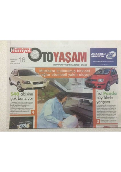 Hürriyet Gazetesi Oto Yaşam Eki 16 Haziran 2004 - Önce Tavaya Sonra Depoya GZ47903