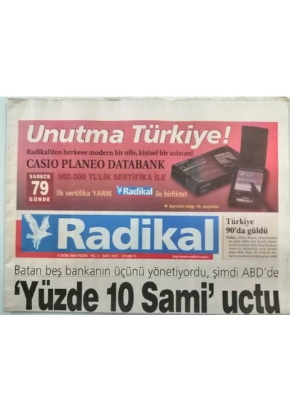 Radikal Gazetesi 8 Ekim 2000 Savaş Lübnana Sıçradı - GZ44926