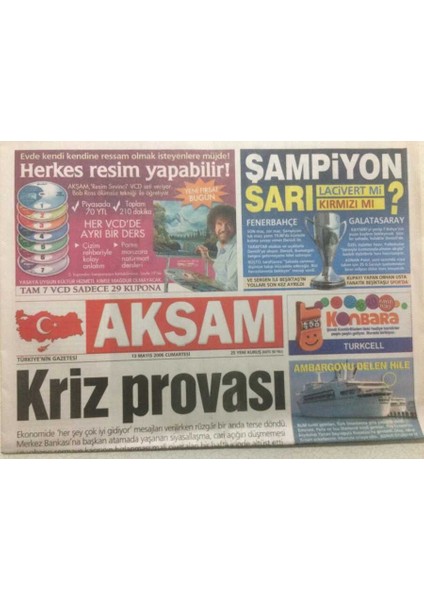 Akşam Gazetesi 13 Mayıs 2006 - Liderler Zirvesinde Bikinili Protesto GZ47989