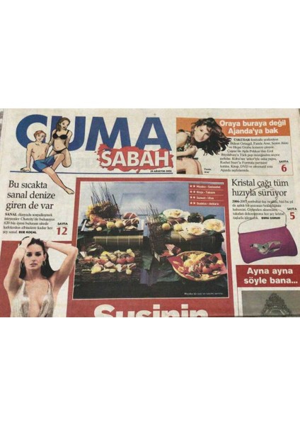 Sabah Gazetesi 25 Ağustos 2006-AKDAMAR Restorasyonu Türkiyenin Büyük Jesti GZ45595