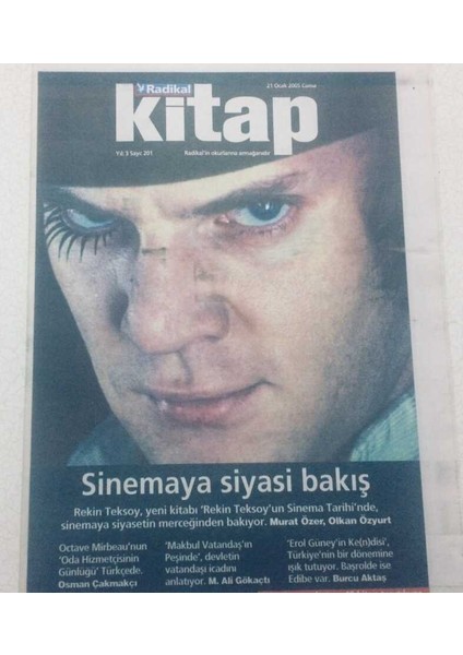 Radikal Gazetesi Kitap Eki - 21 Ocak 2005 - Sinemaya Siyasi Bakış GZ46756