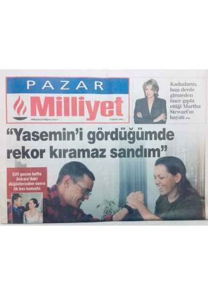 Milliyet Gazetesi Pazar Eki - 14 Mart 2004 - Koleksiyoncu Amcasını Filmini Yaptı Ödül Kazandı GZ46035