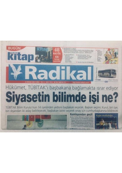 Radikal Gazetesi - 22 Nisan 2005 - Soykırım Için Baskı GZ46770