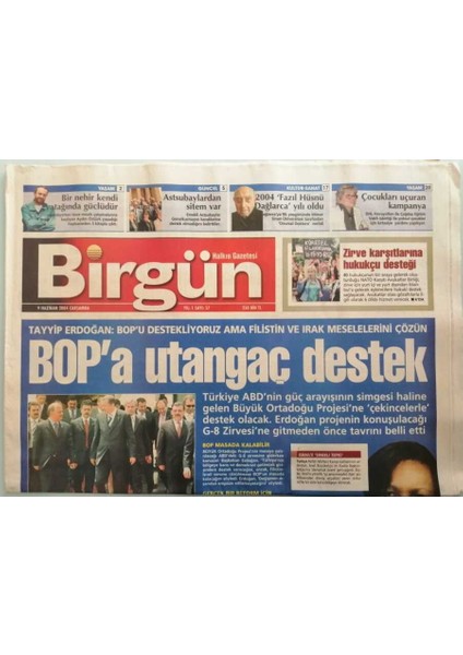Birgün Gazetesi 9 Haziran 2004 Iraklı Direnişçiler Iki Türkü Kaçırdı -GZ44789 fiyatları