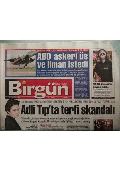 Birgün Gazetesi 28 Mayıs 2004 Amerikadan Yeni Talepler - Istanbula Nato Kuşatması -GZ44794