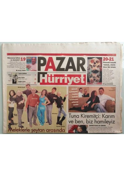 Hürriyet Pazar Gazetesi 7 Kasım 2004 Işte Cem Yılmazı Reddeden Kadın - GZ44158