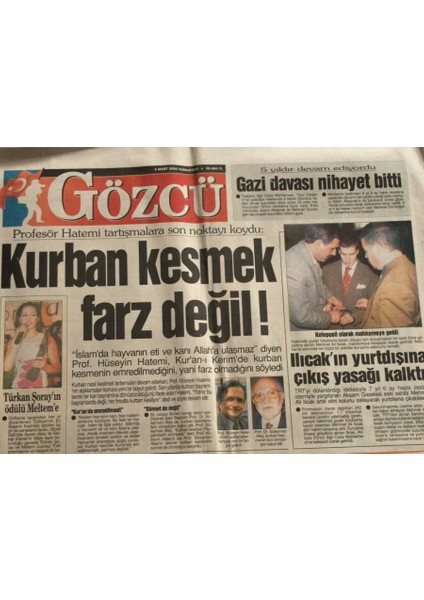 Gözcü Gazetesi 4 Mart 2000-DÜNYANIN En Iyi 13.takımı Cimbom GZ45098 fiyatları