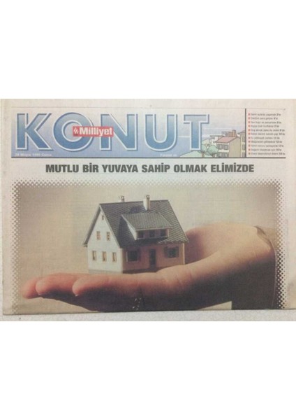 Milliyet Gazetesi Konut Eki 28 Mayıs 1999 - Çağdaş Bir Kente Doğru GZ47131