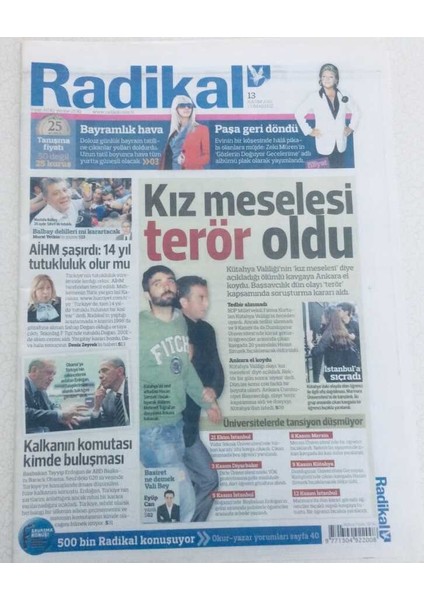 Radikal Gazetesi - 13 Kasım 2010 - Karar Yok Natonun Adımları Izlenecek GZ46270