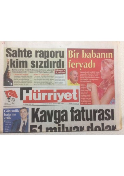 Hürriyet Gazetesi 19 Şubat 2002 - Haluk Levent Rockçıların Müslüm Babası Oldu GZ47869