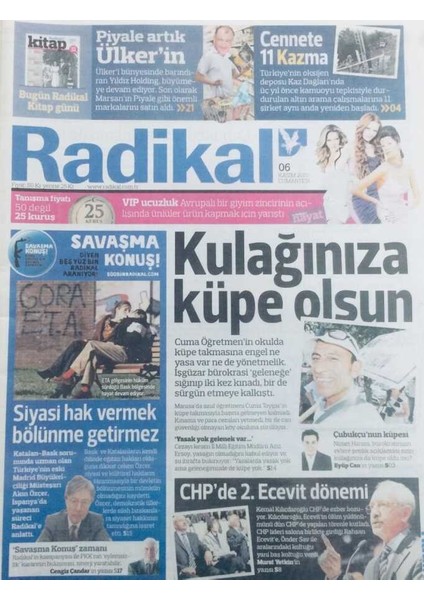 Radikal Gazetesi - 6 Kasım 2010 - Chpde Ikinci Ecevit Dönemi GZ46267