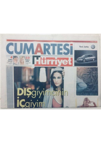 Hürriyet Gazetesi Cumartesi Eki 15 Ekim 2005 - Dış Giyimcinin Iç Giyim Atağı GZ46973