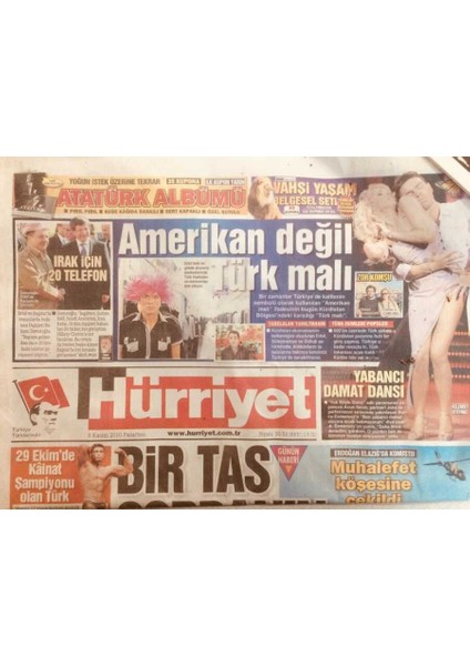 Hürriyet Gazetesi 8 Kasım 2010 - Ahmet Davutoğlu Erbilde Barzani Ile Görüştü GZ40097