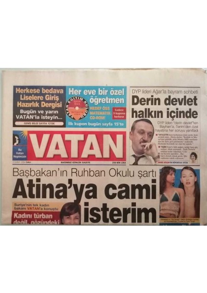 Vatan Gazetesi 3 Şubat 2004 Erbilde Ölen Türk Eski Diplomat Çıktı -GZ44453