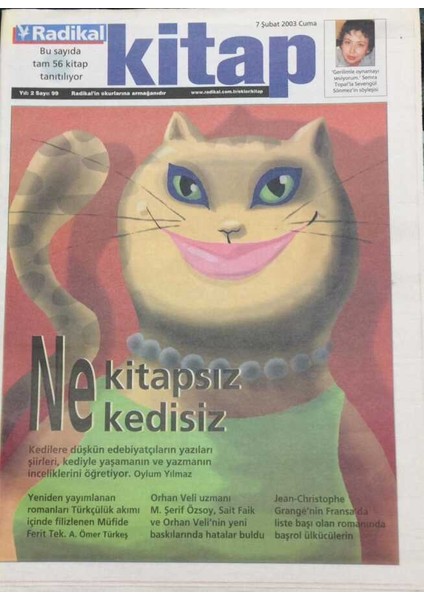 Radikal Gazetesi Kitap Eki 7 Şubat 2003 Muhafazar Bir Feminist GZ36199
