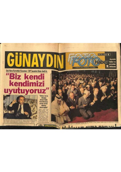 Günaydın Gazetesi 15 Mayıs 1976 - Islam Zirve Konferansı Üyeleri Ile Sultanahmette Muhteşem Cuma Namazı GZ58238