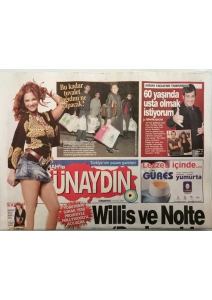 Sabah Günaydın Gazetesi 4 Kasım 2006 Avrupa Yakasının Tanrıverdisi 60 Yaşında Usta Olmak Istiyorum - GZ44482 fiyatları