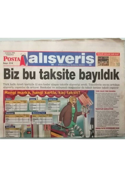 Posta Gazetesi Alışveriş Eki 14 Şubat 2004 Hediye Için Geç Değil - GZ44555
