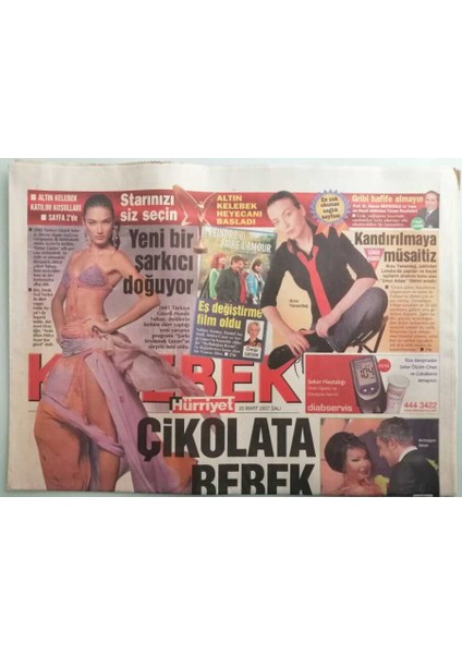 Hürriyet Gazetesi Kelebek Eki 20 Mart 2007 Bu Da Tanyelinin Asıyası - Aşk Yeniden Alevleniyor - GZ44364 fiyatları
