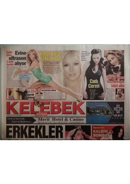 Hürriyet Gazetesi Kelebek Eki 20 Mayıs 2009 Kıpır Kıpır Yeni Ajda - Hadisenin Performansı Meslektaşları Değerlendirdi -GZ44381