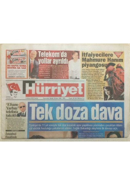 Hürriyet Gazetesi 6 Mayıs 2005 - Orhan Gencebay Lösemili Çocuklar Vakfının Düzenlediği Gecede Sezen Aksuyu Kırmayarak Sahneye Çıktı GZ47022