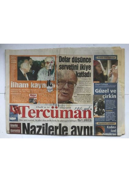 Tercüman Gazetesi 7 Mart 2005 - Zerkavi Bilmecesi GZ7138