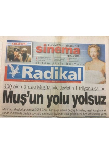 Radikal Gazetesi 18 Mart 2000 - Muşun Yolu Yolsuz GZ47799