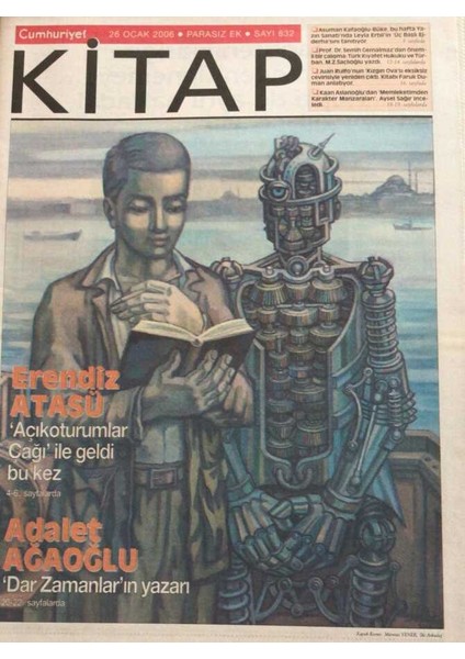 Cumhuriyet Gazetesi Kitap Eki 26 Ocak 2006-SAIT Faik Kavun Karpuz GZ45696 fiyatları