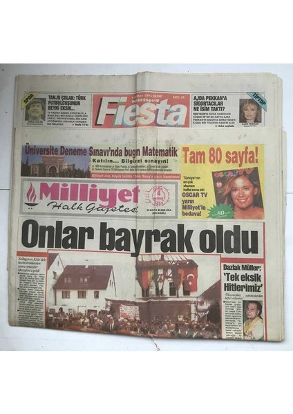 Milliyet Halk Gazetesi Fiesta Eki Ile 4 Haziran 1993 - Anaptan Dosya Hazırlığı GZ7073