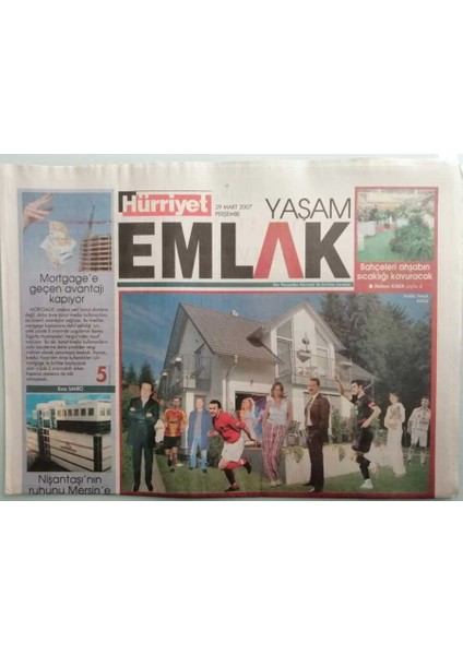 Hürriyet Gazetesi Yaşam Emlak Eki 29 Mart 2007 Şöhretler Şimdi De Projeleriyle Yarışıyor - GZ44325 fiyatları