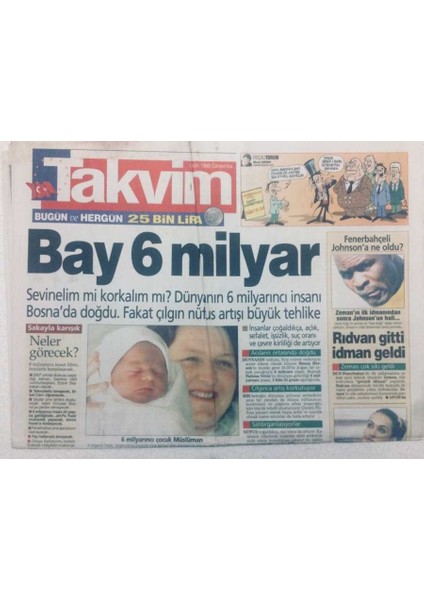 Takvim Gazetesi - 13 Ekim 1999 - Ibrahim Tatlıses Şıvganın Acısını Paylaştı GZ46798