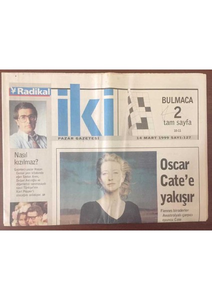 Radikal Iki Gazetesi 14 Mart 1999 - Osmanlıyı Anlamak GZ6977