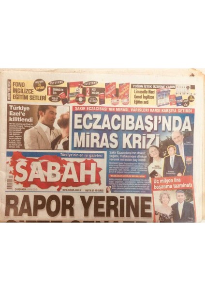 Sabah Gazetesi 6 Ekim 2010 - Rapor Yerine Çifte Cenaze GZ40211