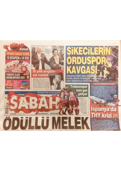 Sabah Gazetesi 14 Aralık 2009 - Memduh Ün ve Fatma Girik Aşk Tazeledi GZ40240